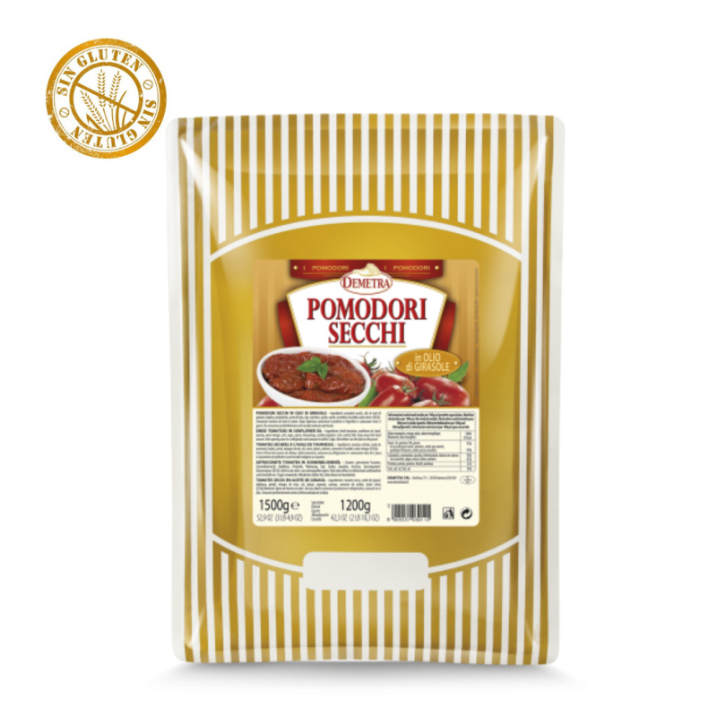 Tomate Seco en Aceite Bolsa de 1500 gr.